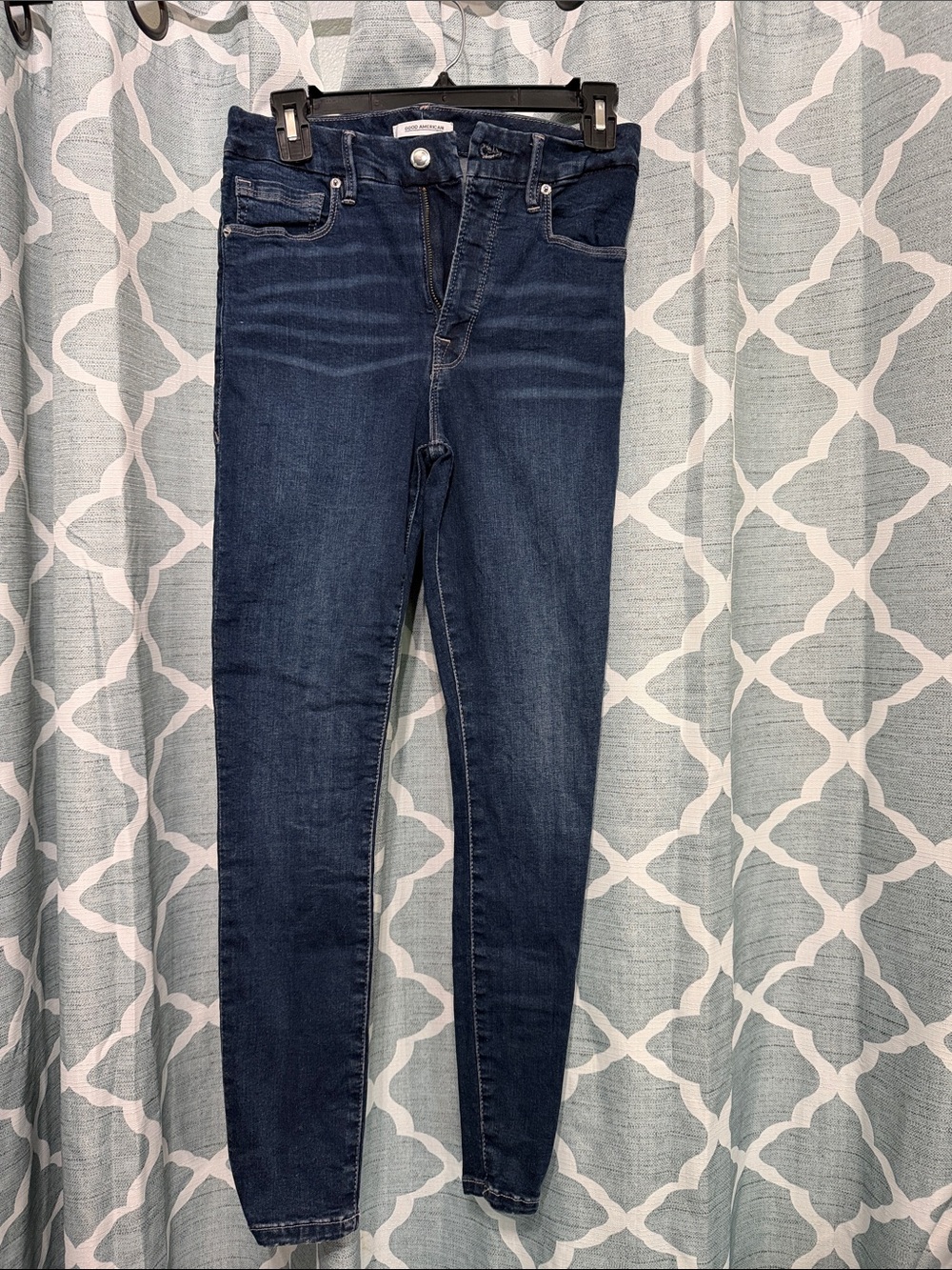 Good American Good Legs Crop Dark Indigo Skinny Jeans